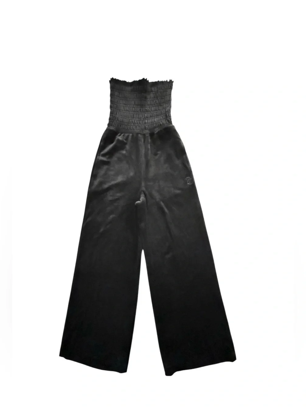 Juicy Couture velour smocked jumpsuit